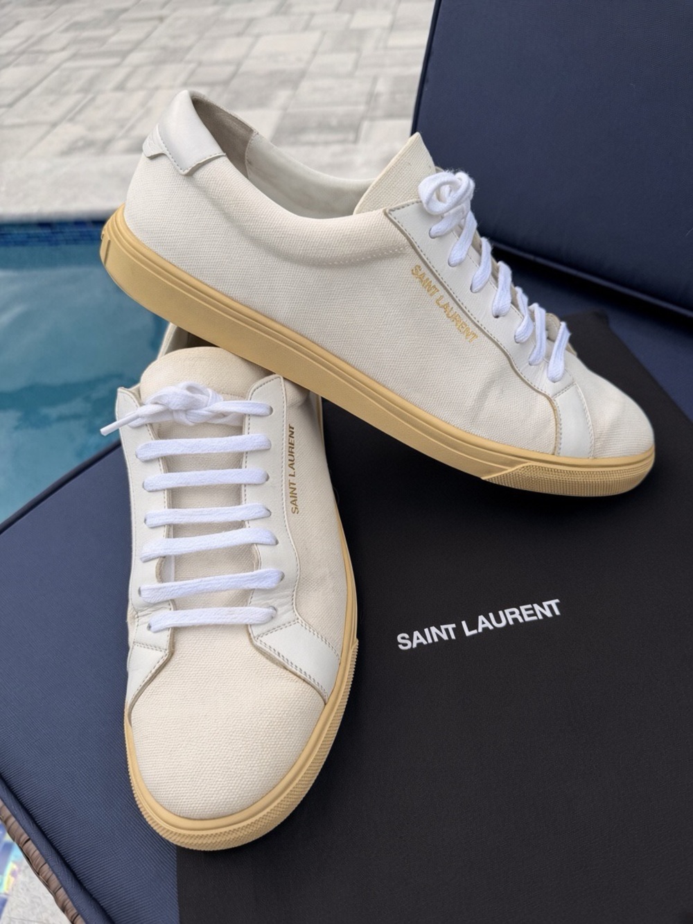 Saint Laurent Men’s Andy Sneaker Canvas